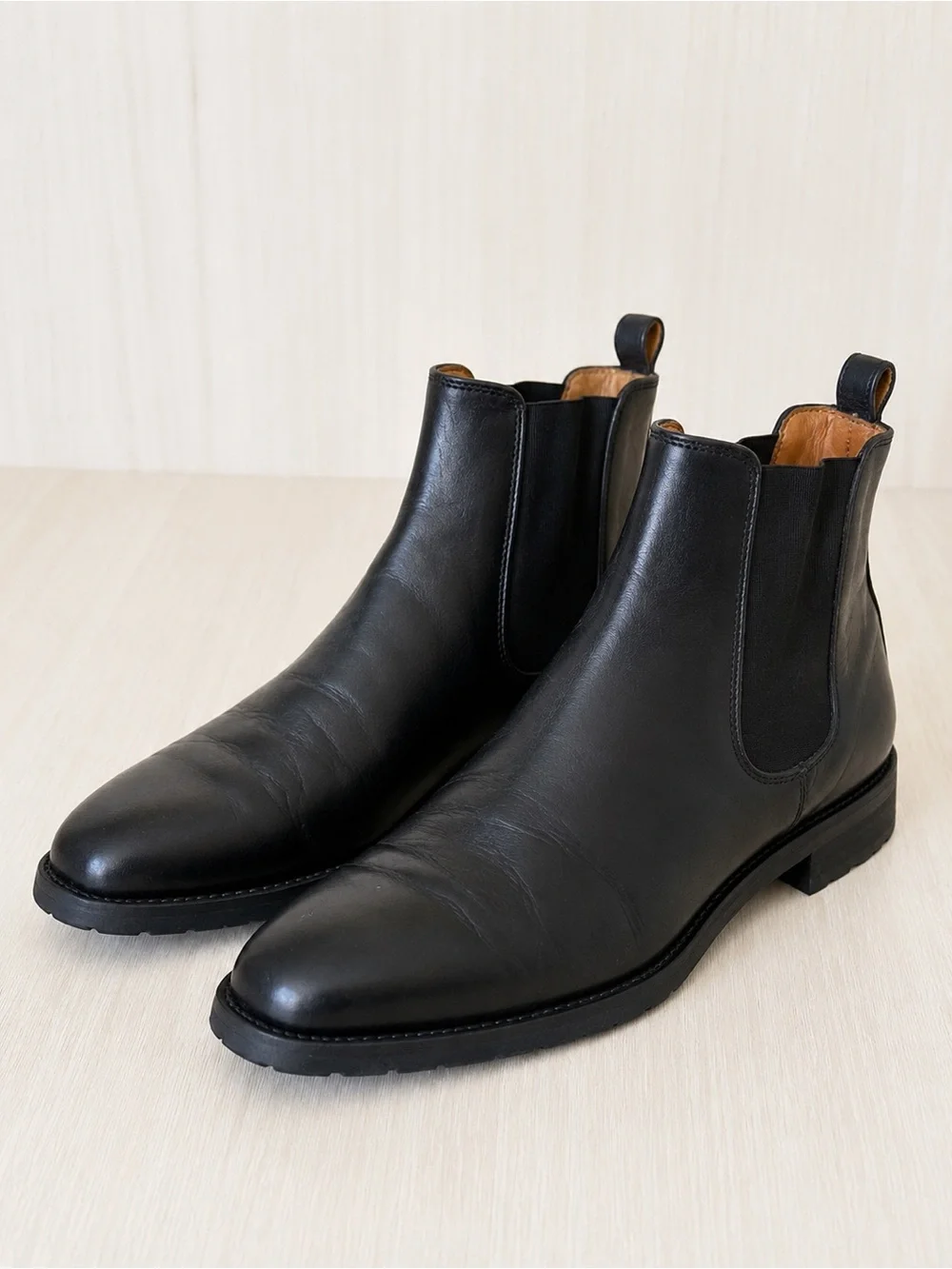To Boot New York Men’s Black Leather Chelsea Boots Size 10.5 Made in Italy